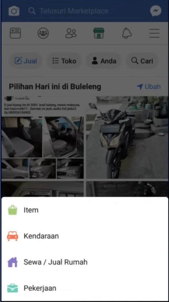 cara jualan di fb
