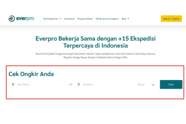 ongkir jakarta medan
