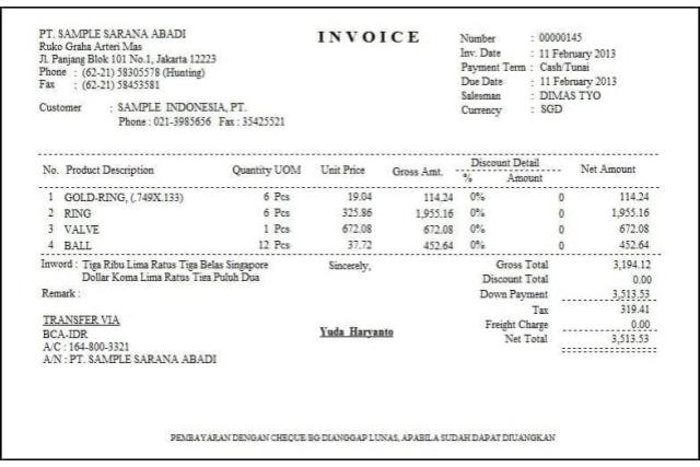 contoh invoice