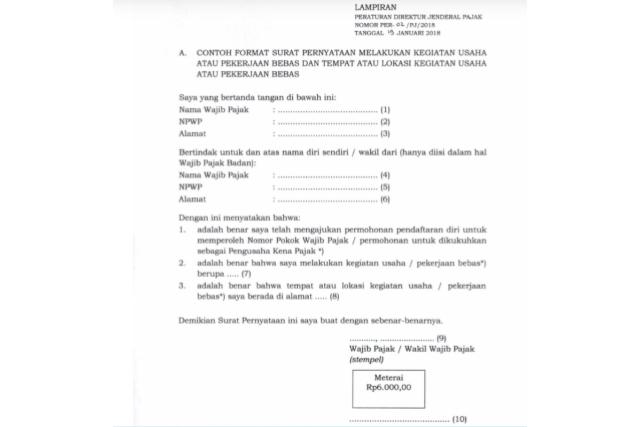 dokumen nomor pokok wajib pajak