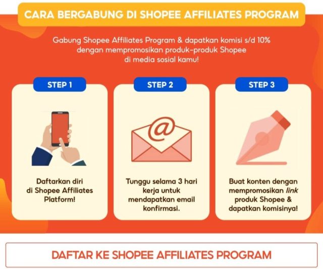 cara cek shopee affiliate diterima atau tidak