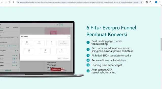 copywriting landing page