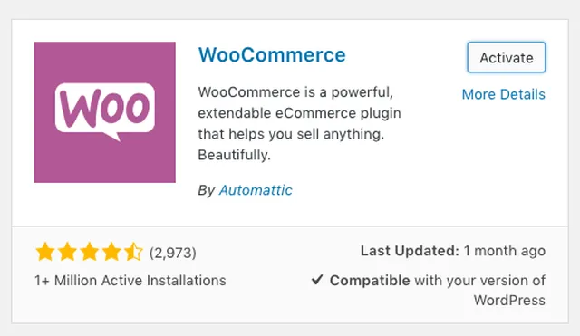 woocommerce