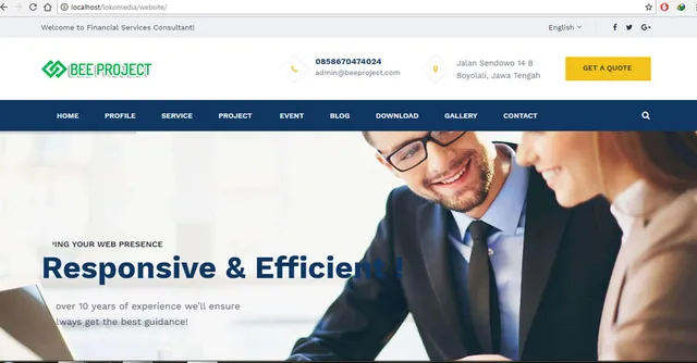 company profile format website