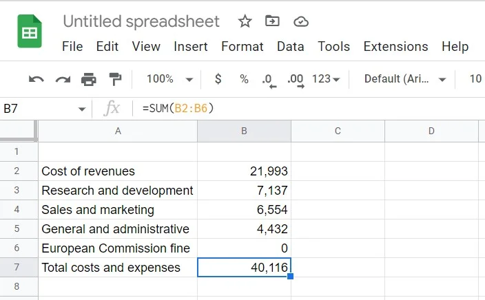 spreadsheet