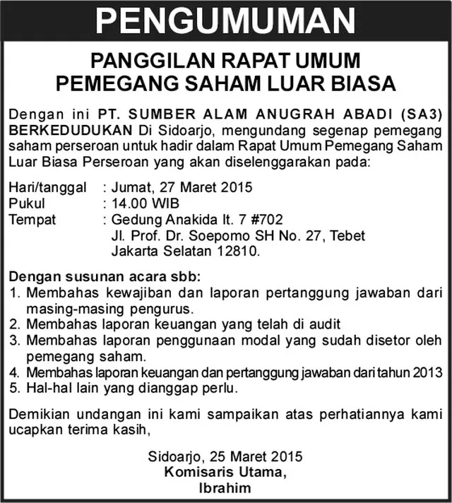contoh iklan baris