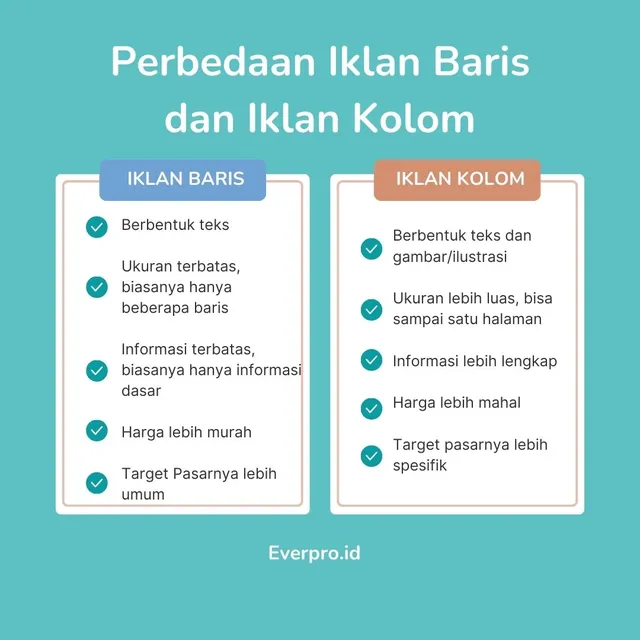 contoh iklan kolom