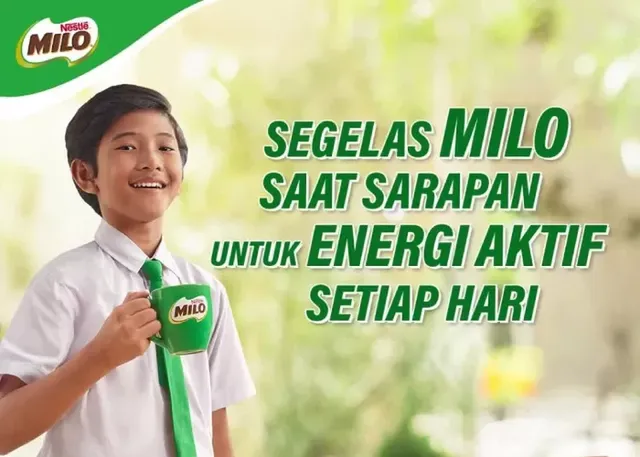 contoh iklan produk minuman milo