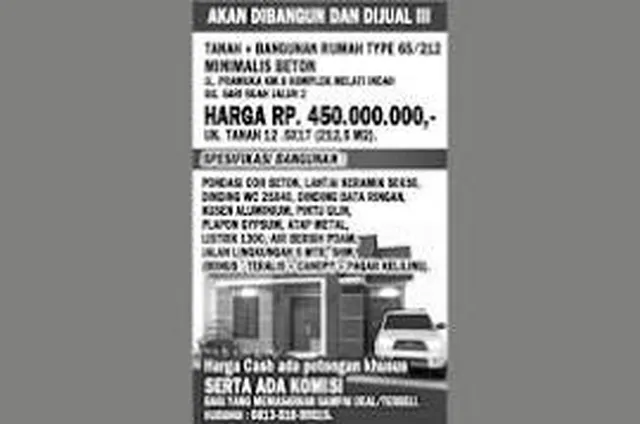 contoh iklan kolom di koran