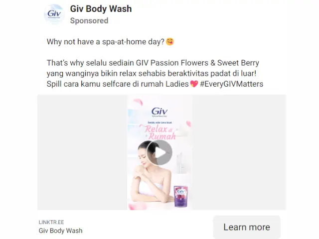 Iklan Sabun Mandi Giv