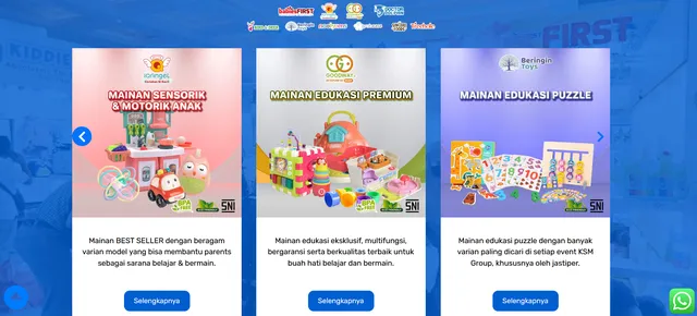 supplier mainan anak tangan pertama