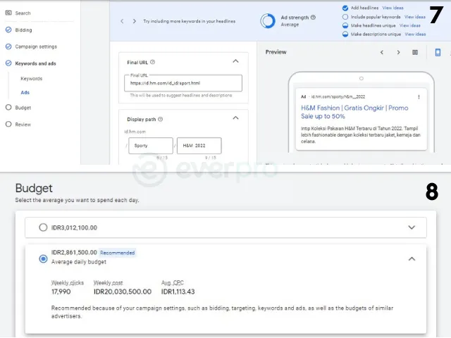 Setelan Iklan Akun Google