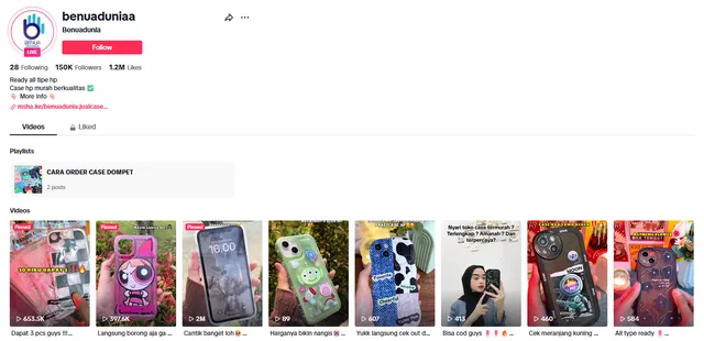 Tiktok Shop Case Hp Supplier