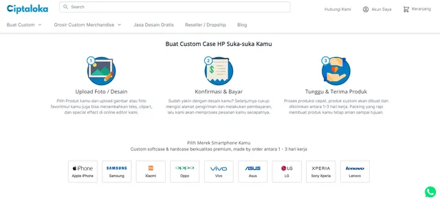 supplier case hp tangan pertama