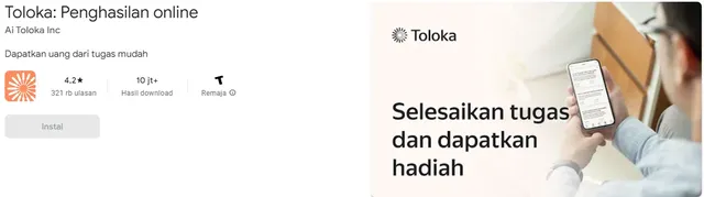aplikasi penghasil uang 100 ribu perhari