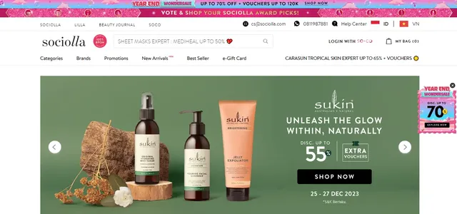 contoh website toko online