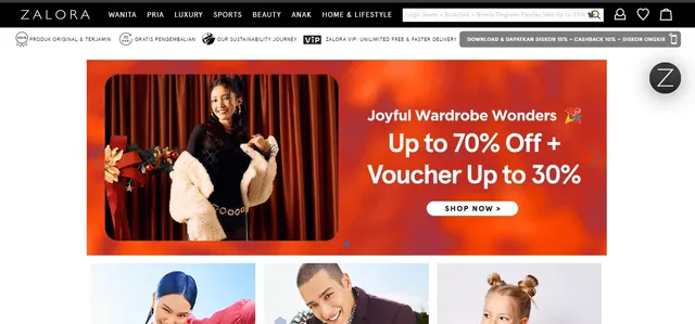 contoh website toko online
