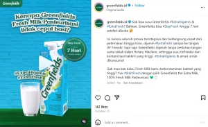 Iklan Susu Greenfields
