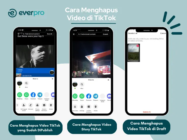 Cara Menghapus Video di TikTok