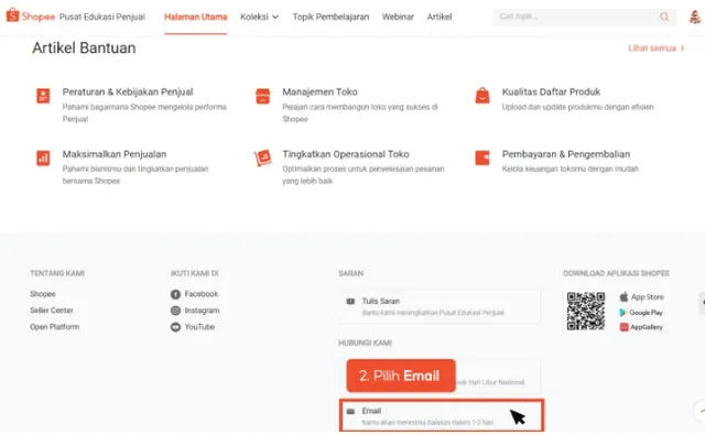 cara menghubungi cs shopee