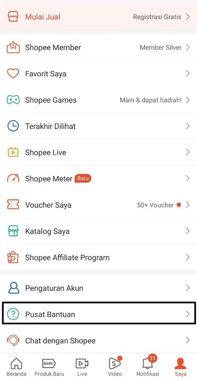 cara menghubungi cs shopee