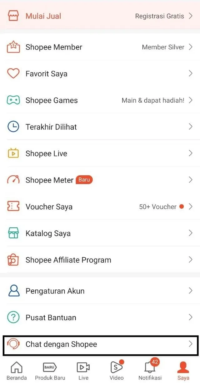 cara menghubungi cs shopee