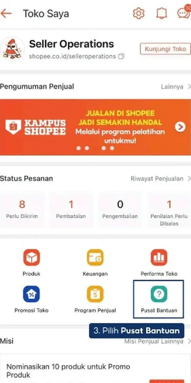cara menghubungi cs shopee