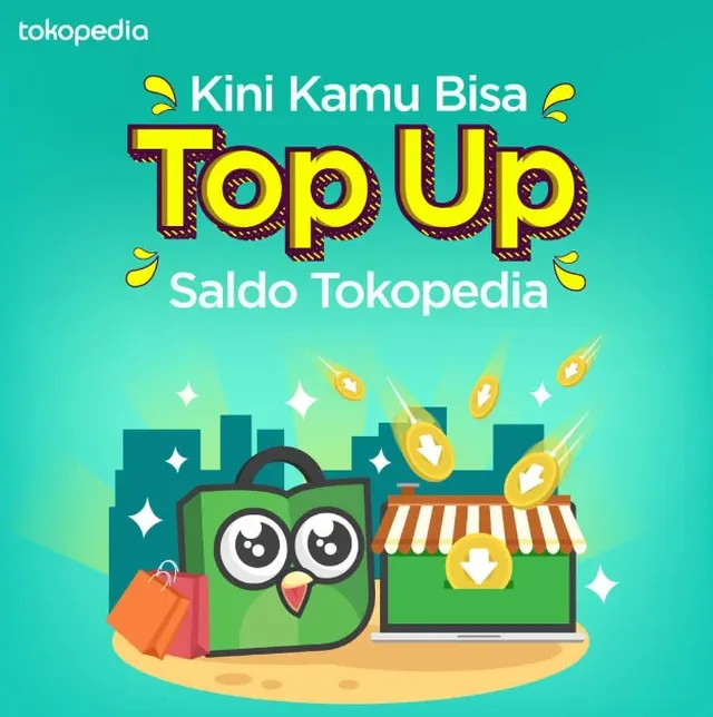 cara top up tokopedia