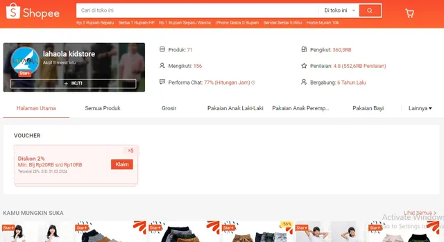 grosir celana cargo murah