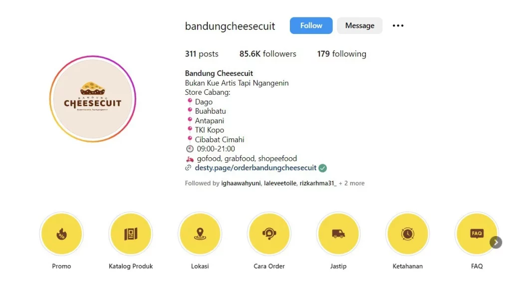 contoh bio ig