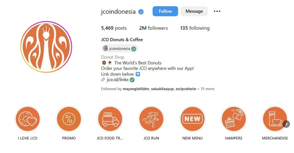 contoh bio ig untuk jualan makanan