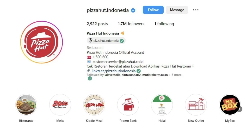 contoh bio ig untuk jualan makanan