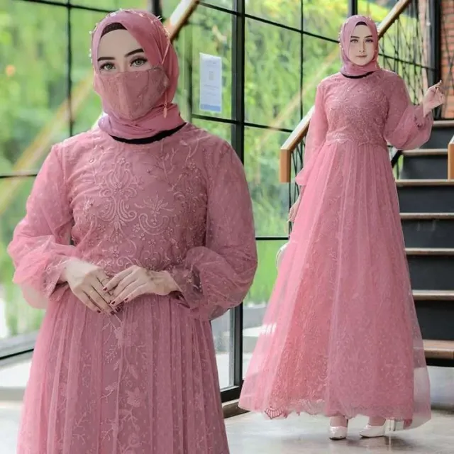 model baju gamis terbaru lebaran