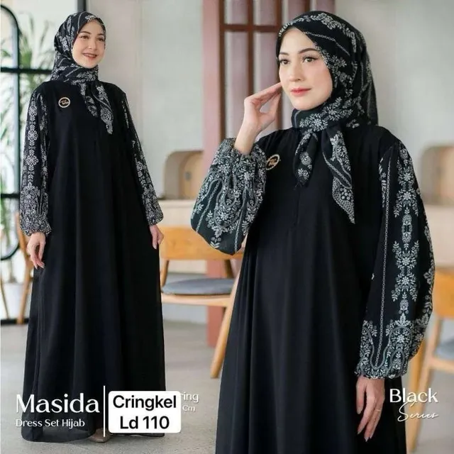 model baju gamis terbaru lebaran