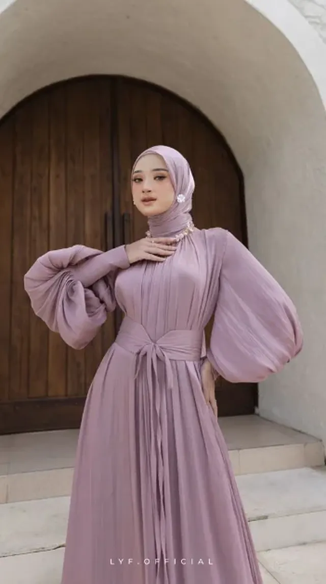 model baju gamis terbaru lebaran