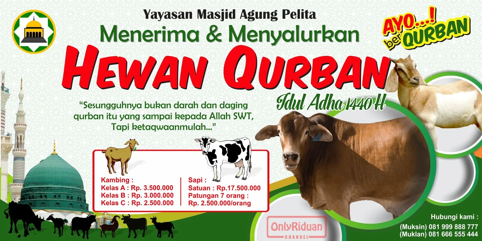 banner jual hewan qurban