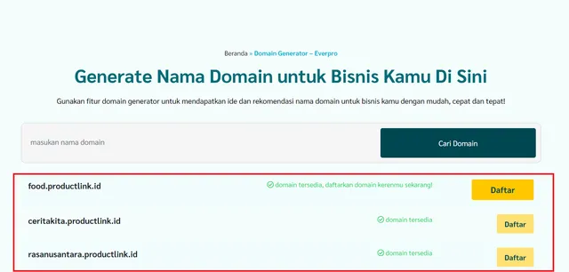 domain name generator